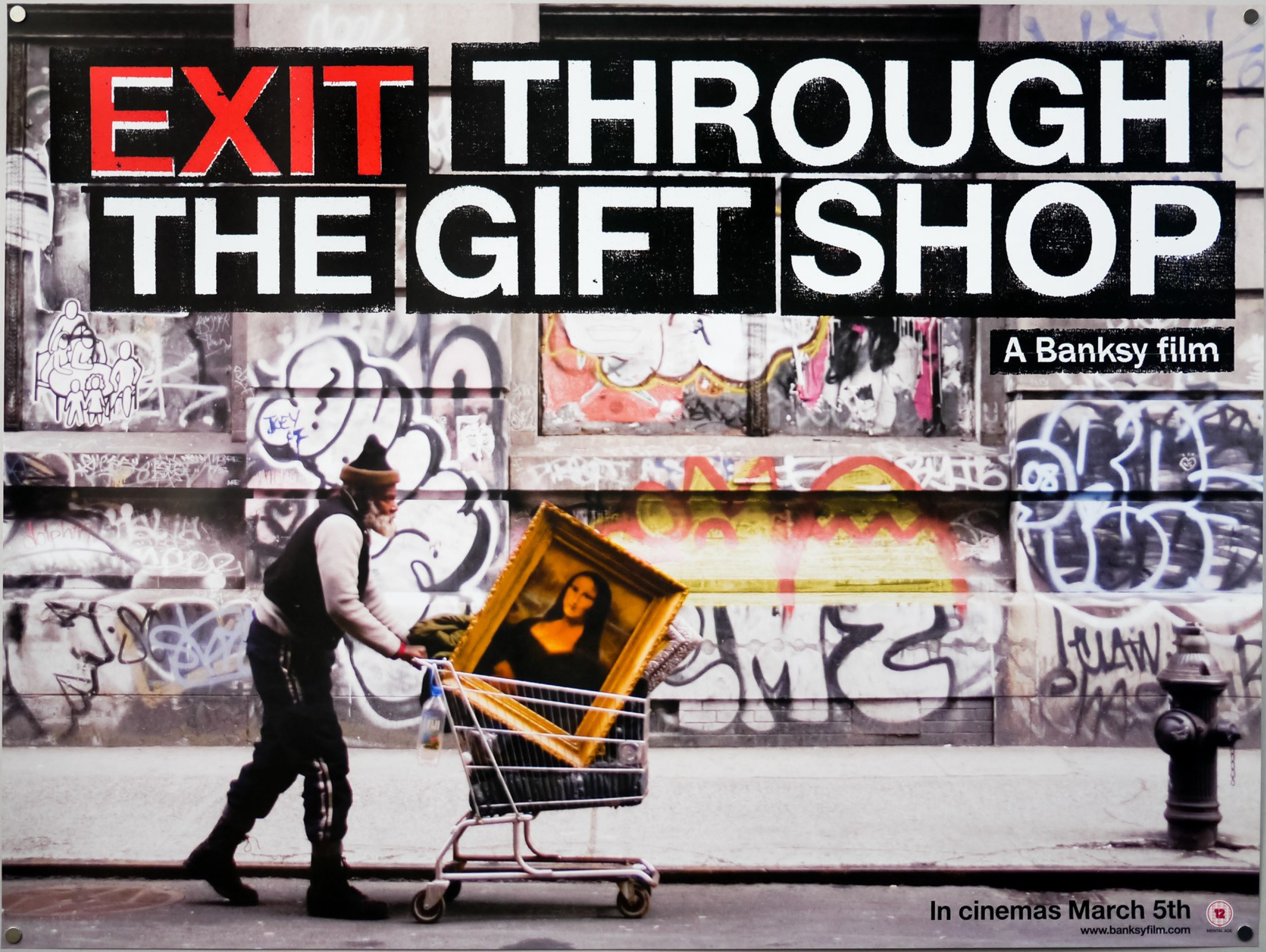 Penyuka street art pasti lo kenal dengan Bansky. Film “Exit Through the Gift Shop” cocok banget ditonton buat lo penyuka street art. (Sumber: Arthive)